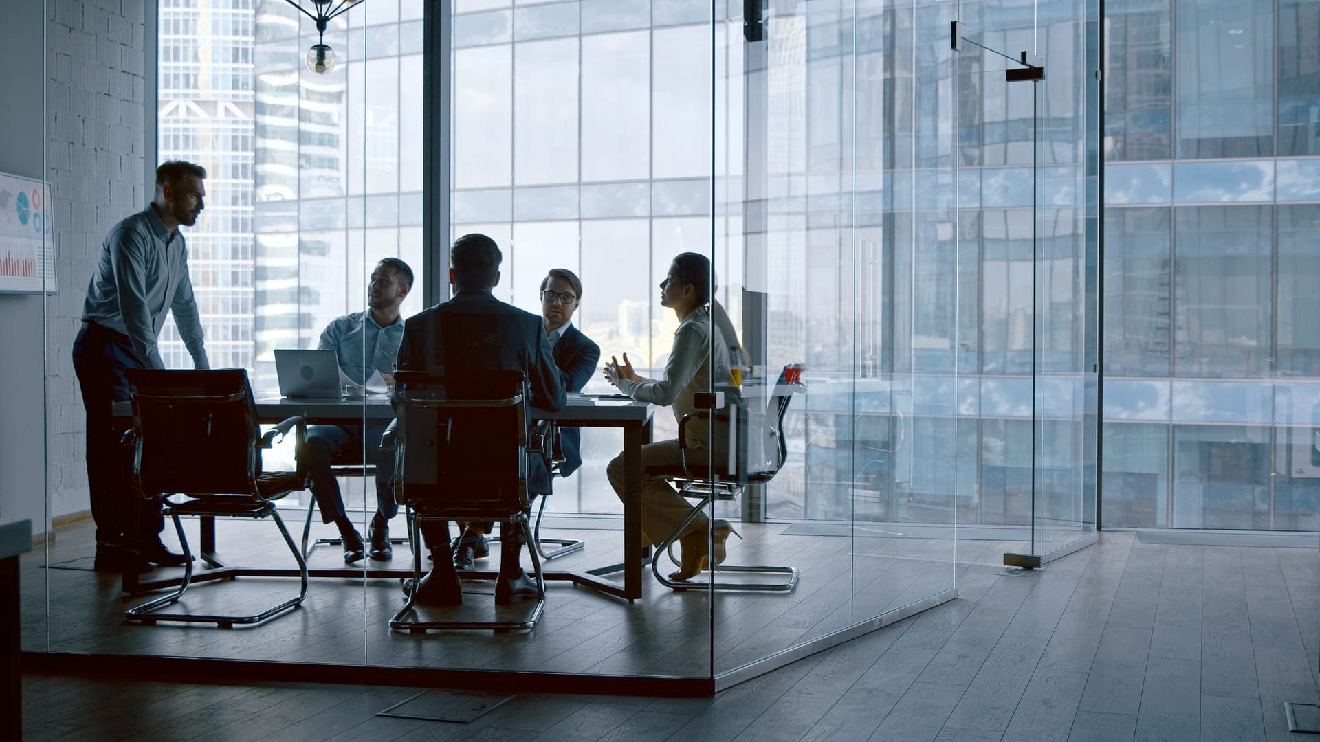 A team in a Business Central training workshop