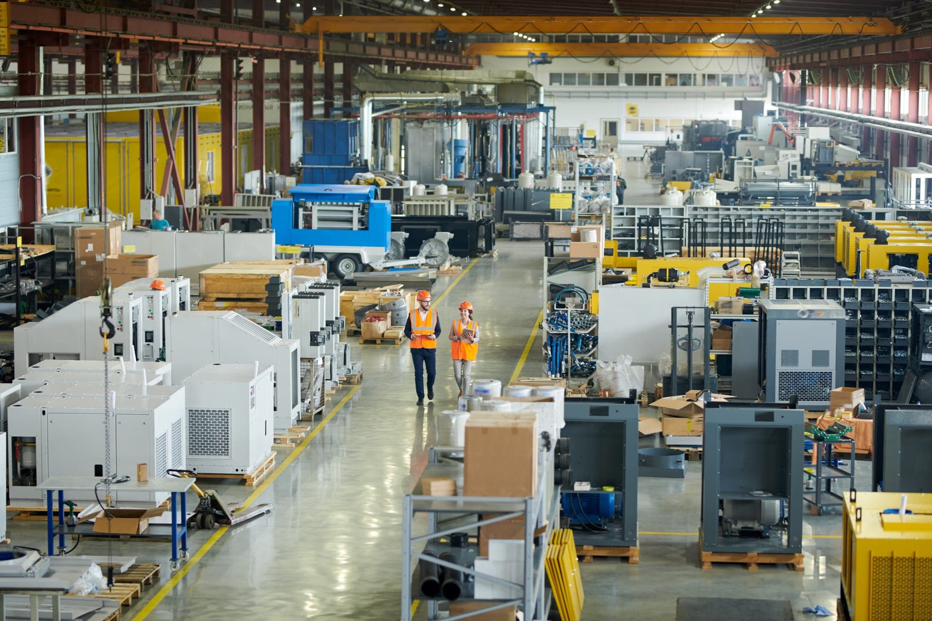 Food production facility with automated systems