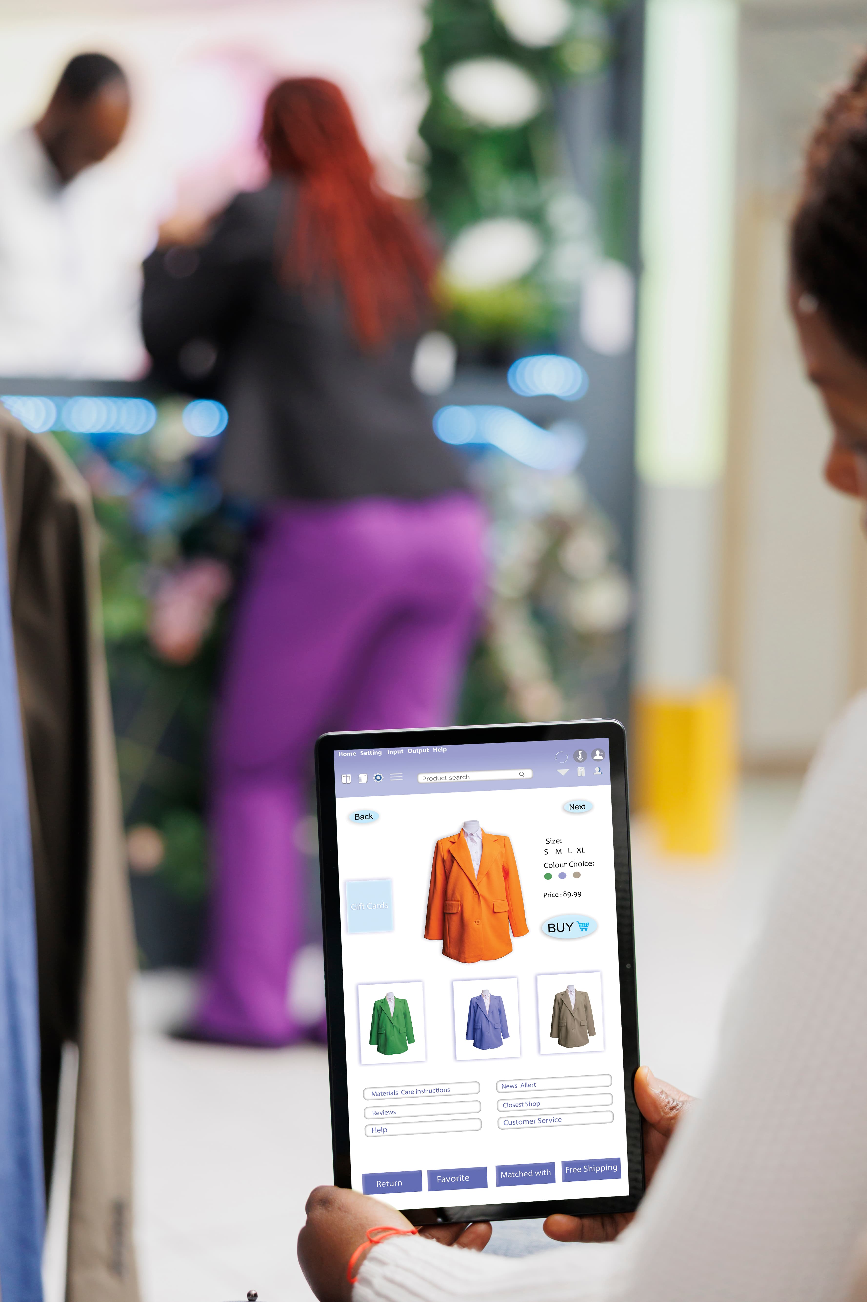 Retail team using a unified commerce platform