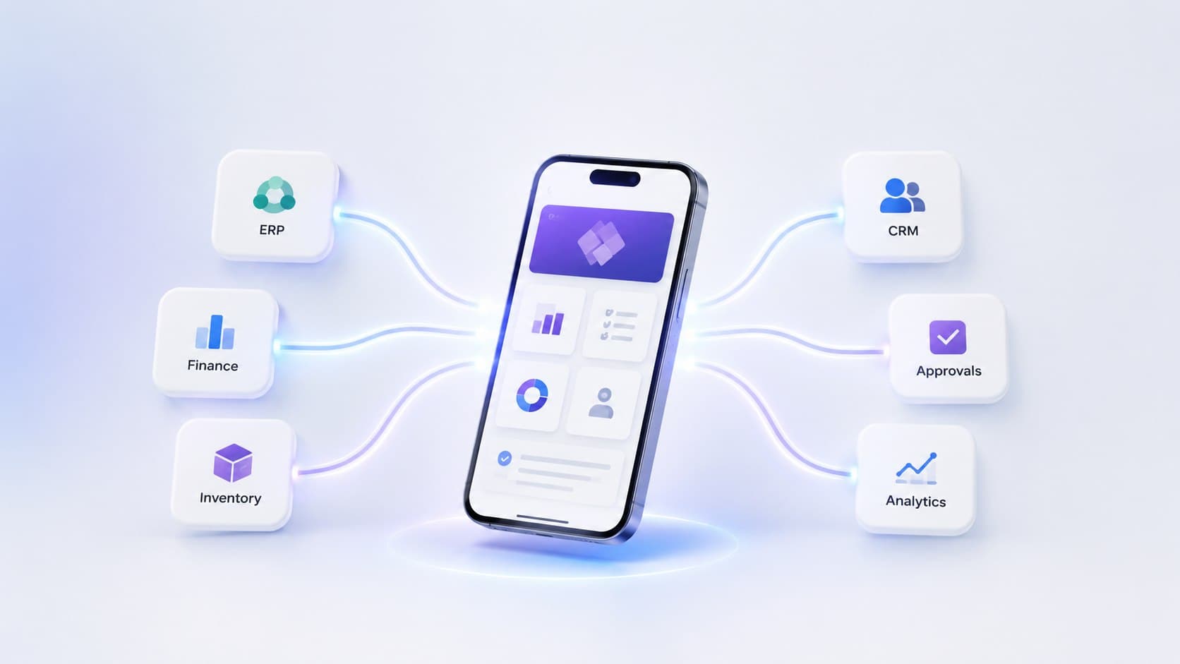 Power Apps mobile application on a phone