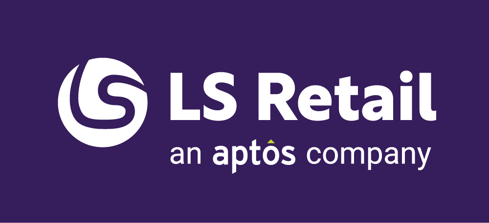 ls retail an aptos company logo white with background